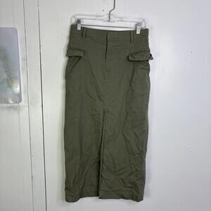 Gap Skirt Womens 6 Utility Midi Cargo Pockets Regenerative Cotton Granola Girl